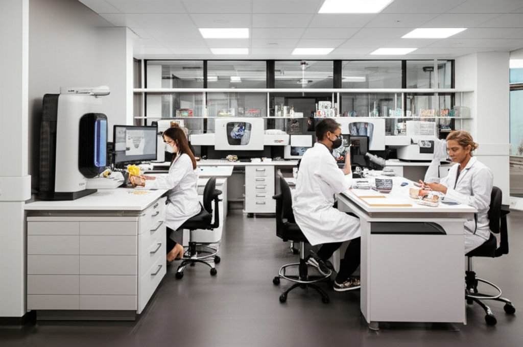 Modern dental laboratory